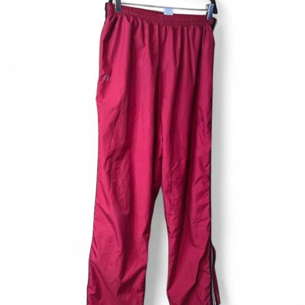 Russell Athletic Maroon Track Pants Large L Mesh Lined Windbreaker Warmup